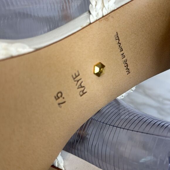 Raye ladies white rope platform heels with straps size 7.5 - Picture 9 of 12